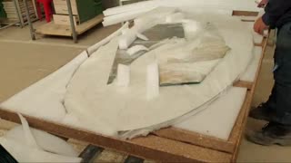 بسته بندی ماکت عروس و داماد در مهجام گلس