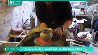آموزش ساخت کوزه ی سفالی همراه با درب