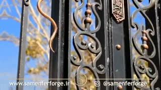 پروژه ی باشکوه درب باغ ایرانی نیلگون ، اجرا شده توسط ثامن فرفورژه در مهرشهر-کرج