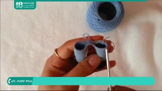 روش بافت پاهای عروسک دخترانه با استفاده از قلاب