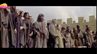 فیلم باراباس ، سکانس اجرای حکم سنگسار راحیل (سیلوانا مانگانو)