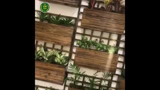 دیوار سبز green wall - ترمه سبز طبیعت