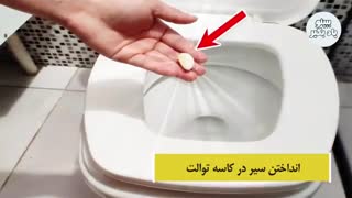 انداختن چند سیر در دستشویی!!