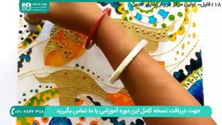 طریقه کشیدن نقاشی ماهی روی آینه و طلق