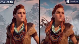مقایسه گرافیکی بازی Horizon Zero Dawn در ویندوز