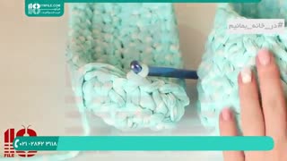 آموزش بافت زمستانی کفش روفرشی با قلاب