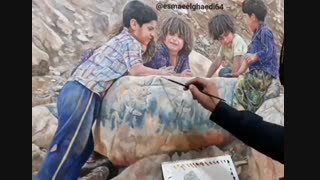 آموزش رنگ و روغن ایجاد بافت