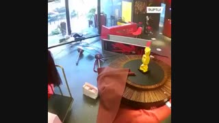 لحظه انفجار در بیروت از دوربین‌های یک هتل پنج ستاره