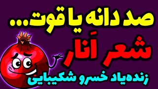 شعر انار صد دانه یاقوت با صدای زندهیاد خسرو شکیبایی