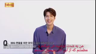 پشت صحنه ی ضبط ویدیوی تبلیغاتی مین هو برای برند مرغ BBQ + مصاحبه ی مین هو برای این برند