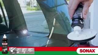 اموزش استفاده پولیش شیشه سوناکس