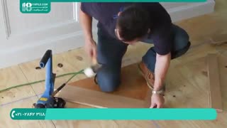 نحوه تعمیر و اتصال کفپوش و لمینت به صورت مورب