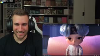 ریاکشن به کارتون TinyTan از بی تی اس توسط یه یوتیوبر