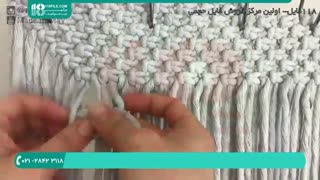 بافت کیف مجلسی شیک با نخ قیطان یا مکرومه