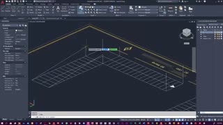 | ترسیم رمپ سه بعدی در اتوکد با خطوط تخت |