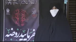 روضه‌های خانگی در فضای باز مدرسه خیرات خان حرم امام رضا(ع)