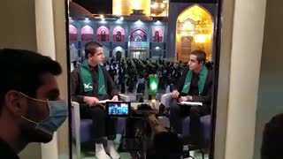 پشت صحنه هفتمین شب از تکیه مجازی امام رضا