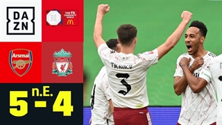 خلاصه بازی آرسنال 1 (5) - لیورپول 1 (4) | سوپر جام انگلیس