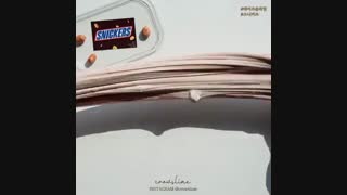 اسلایم خامه ای شکلات اسنیکرز