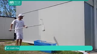 تکنیک های ساده برای رنگ آمیزی دیوار با غلطک بزرگ