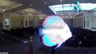 ایرویژن اولین و بزرگترین عرضه کننده نمایشگرهای تبلیغاتی سه بعدی معلق در هوا