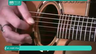نت نوازی و آموزش ضربه زنی روی سیم گیتار