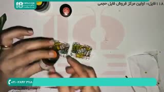 آموزش نقاشی ویترای روی جاشمعی کوچک شیشه ای