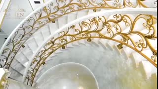 ⚜️ راه پله مدل الیزه-ثامن فرفورژه