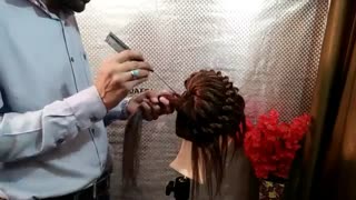 آموزش مدل مو دخترانه مجلسی چند گره- مومیس مرجع و مشاور مو