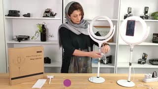 رینگ لایت رومیزی و لمسی Zomei F-539A Ring Light - نگاه شاپ