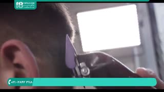 آموزش کوتاهی موی مردانه با موزر و قیچی