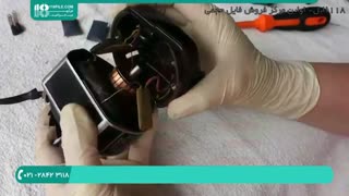 سرویس و تعمیر کاپاسیتور موتور چرخ خیاطی قدیمی