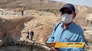 گزارش ویدیویی از ساخت برکه خیریه در بام بستک