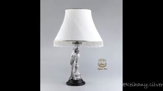 آینه و شمعدان نقره، آباژور نقره، نقره ریحانی