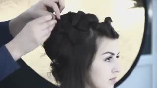 آموزش مدل مو دخترانه مجلسی درهم برهم- مومیس مرجع و مشاور مو