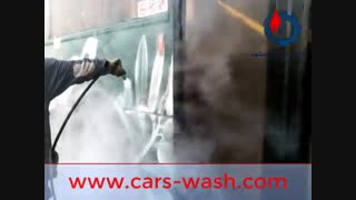 شستشوی اتوبوس با بخار