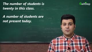 تفاوت دو عبارت THE NUMBER OF Vs A NUMBER OF