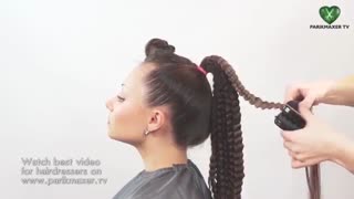 آموزش مدل مو دخترانه موهای پلیسه ای- مومیس مرجع و مشاور مو