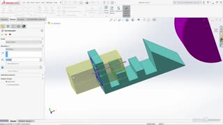 آموزش سالیدورک Using the Extruded Cut feature