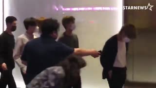 ماشین و گروه اسکورت BTS