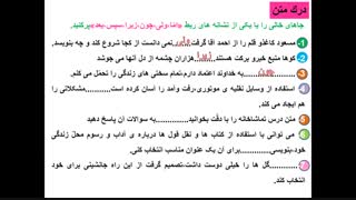 فعالیت های نوشتاری درس اول(تماشاخانه)