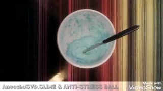 آموزش ساخت اسلایم  و توپ ضد استرس