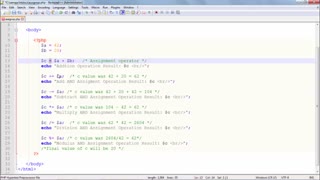 آموزش PHP - 9 - عملگرهای انتساب