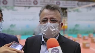 صحبتهای دکتر محمدرضا داورزنی رئیس فدراسیون والیبال در حاشیه مراسم کمک مومنانه