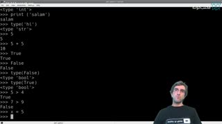 ویدیو آموزشی کار با Boolean ها فصل اول - برنامه نویسی پایتون - مکتب خونه