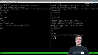 ویدیو ویدیوی انحرافی اول - نوشتن برنامه در فایل - تفاوت پایتون ۲ و پایتون ۳ - مکتب خونه