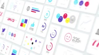 المان های اینفوگرافیک HUD داشبورد افترافکت