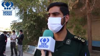 صبحگاه مشترک دانش آموزان دبیرستان نمونه اندیشه و افتتاح نمایشگاه دفاع مقدس