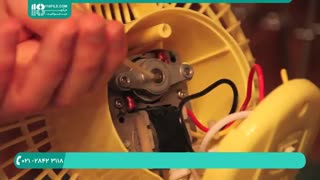 سرویس و روغن کاری موتور پنکه رومیزی یورو آیر