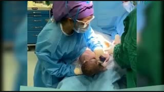 لحظه تولد نوزاد تپل و شیرین عسل
